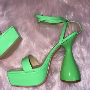 Neon Platform Heels